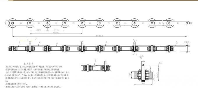 De Stapketen van de Schindlerroltrap Hoogte 133 Rol 76mm*23.5mm Speld 12,7