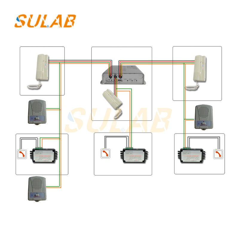 FB-9B Wooden Case Elevator Parts Intercom NKT12 1-1 B and Communication on Elevator Car Top