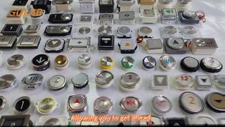 迅达5400电梯D型圆按钮三针四针