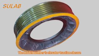 Mitsubishi Elevator Traction Sheave Permanente magneet Alle maten gemaakt van nodulair gietijzer QT600-3 Showcase