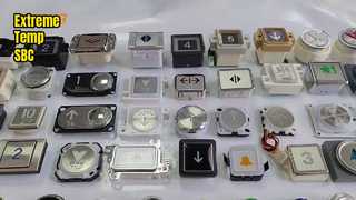 Van dichterbij bekeken: Hyundai-liftknop A4N135161 met LED-indicator voor hal- en auto-oproepdruk