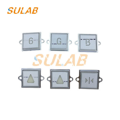 KONE 863223H03 Roestvrijstalen Liftknop met LED-indicator en aanpasbaar oppervlak