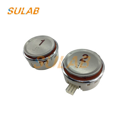 LG Sigma Liftknop Groot Rond Roestvrijstalen Paneel met LED Indicatoren en Braille Markeringen