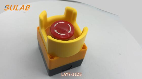 Liftveiligheid noodstopschakelaar met vlamvertragende ABS-schelp en 1NO+1NC-contactconfiguratie voor universele montage